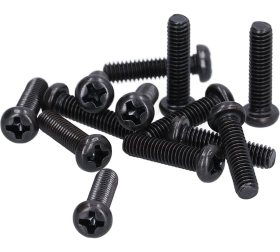 Изображение товара Винт с полукруглой головкой ООО "Клинский метизный завод" DIN 7985 М5x30, фосфат, коробка 1 кг ВПГ7985М530-1