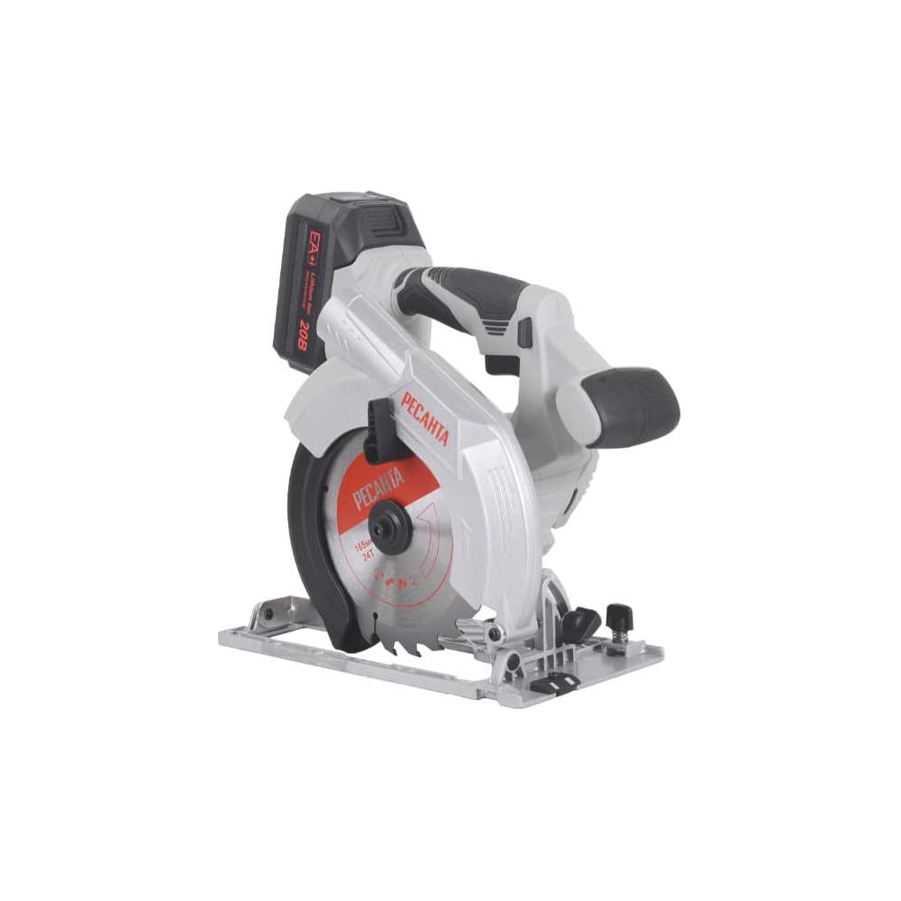 Изображение товара Аккумуляторная дисковая пила Ресанта АДП-165Б/20Li 165 мм, бесщеточный двигатель