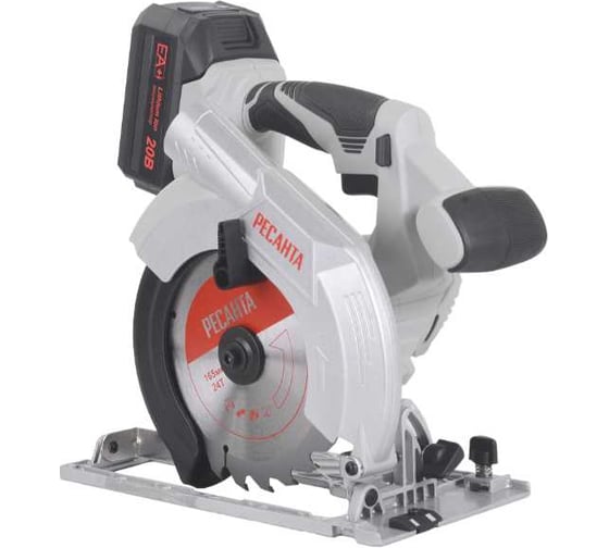 Изображение товара Дисковая пила аккумуляторная бесщеточная Ресанта АДП-165Б/20Li (в комплекте 1 АКБ и ЗУ) ЕА+ 75/11/14