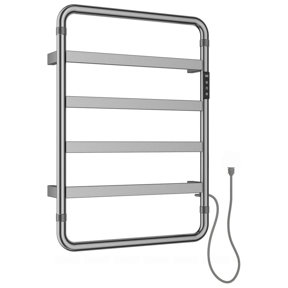 Изображение товара Электрический полотенцесушитель ALLEN BRAU PRIORITY S 7.31001-BN нержавеющая сталь 640х475 мм