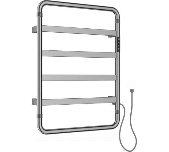 Изображение товара Полотенцесушитель электрический ALLEN BRAU PRIORITY S 7.31001-BN, нерж.сталь 304,пульт, 640х475мм ,брашированный никель (354996) 00354996