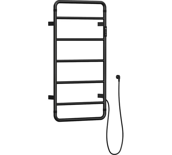 Изображение товара Полотенцесушитель электрический ALLEN BRAU PRIORITY R 7.31002-31, нерж.сталь 304, пульт, 904х475мм, черный матовый (355001) 00355001