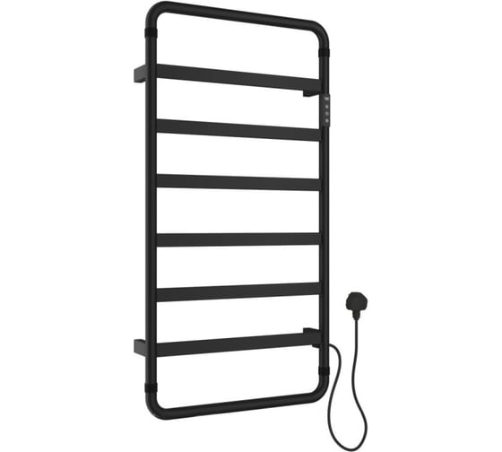 Изображение товара Полотенцесушитель электрический ALLEN BRAU PRIORITY S 7.31003-31, нерж.сталь 304, пульт, 920х475мм, черный матовый (355005) 00355005