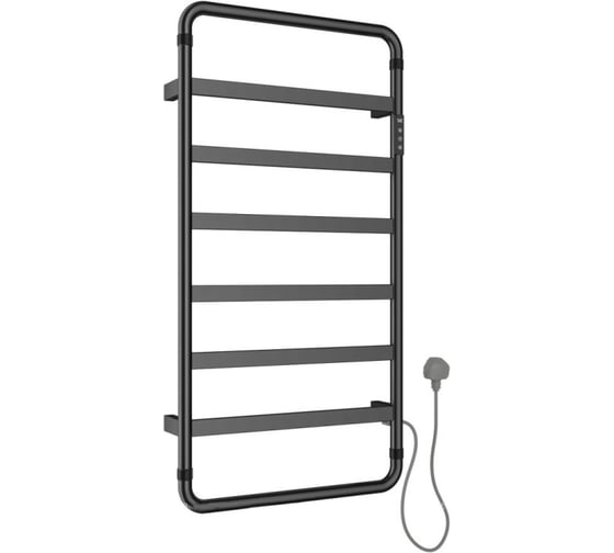 Изображение товара Полотенцесушитель электрический ALLEN BRAU PRIORITY S 7.31003-GM, нерж.сталь 304, пульт, 920х475мм, графит брашированный (355006) 00355006