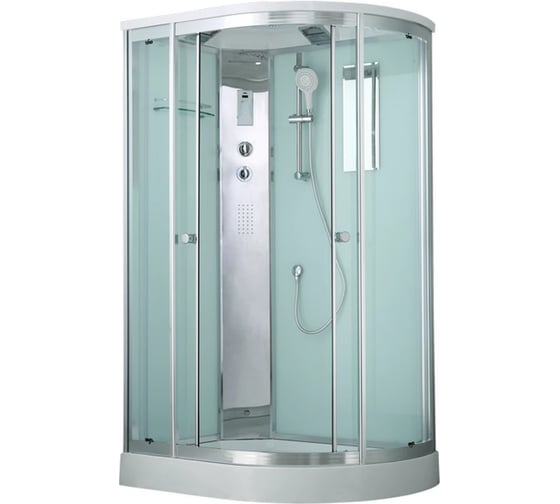 Изображение товара Душевая кабина TIMO Comfort T-8802L Fabric Glass 120_85_220+турецкая баня хамам+стульчик прозрачный T-8802LF-T-STUN-T-CH/C
