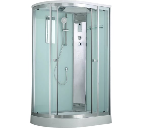 Изображение товара Душевая кабина TIMO Comfort T-8802R Fabric Glass 120_85_220+турецкая баня хамам+стульчик прозрачный T-8802RF-T-STUN-T-CH/C