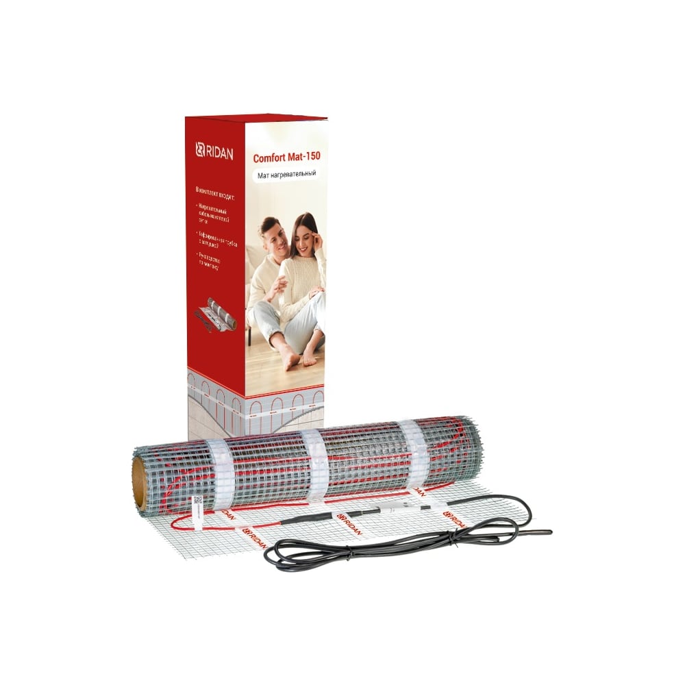 Изображение товара Нагревательный мат Ридан Ridan Comfort Mat-150 1500 Вт 230 В 10 м² 21RT0413R
