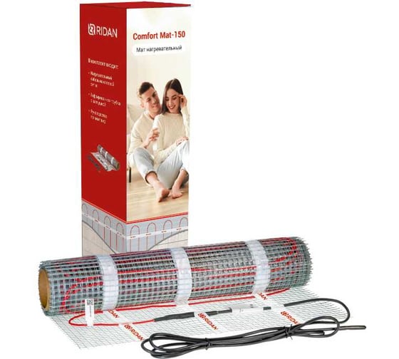Изображение товара Нагревательный мат Ридан Comfort Mat-150 900 Вт 230 В 6 м² 21RT0409R