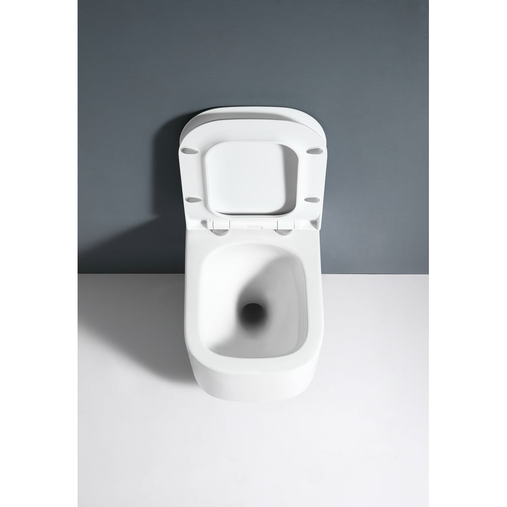 Изображение товара Подвесной унитаз Alcora Monte Tornado безободковый с сиденьем DPL slim lift белый