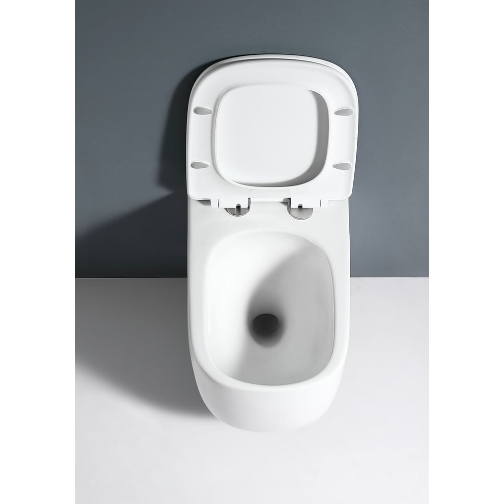 Изображение товара Подвесной унитаз Alcora Rico Tornado безободковый с сиденьем белый современный