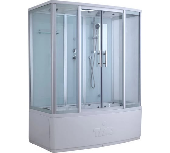 Изображение товара Душевая кабина TIMO Standart T-6670 Silver Fabric, 170×88×220 см, турецкая баня хамам T-6670SF-T-STUN