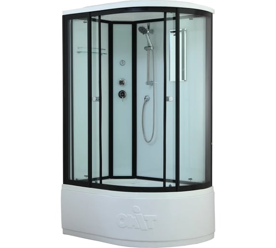 Изображение товара Душевая кабина TIMO Standart T-6620 Black Fabric L, 120×85×220 см, турецкая баня хамам T-6620BFL-T-STUN