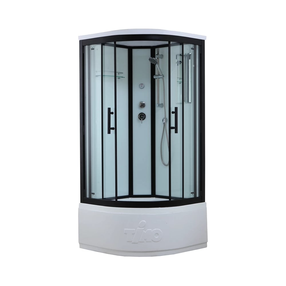 Изображение товара Душевая кабина TIMO Standart T-6600 Black Fabric 100х100х220 см с турецкой баней