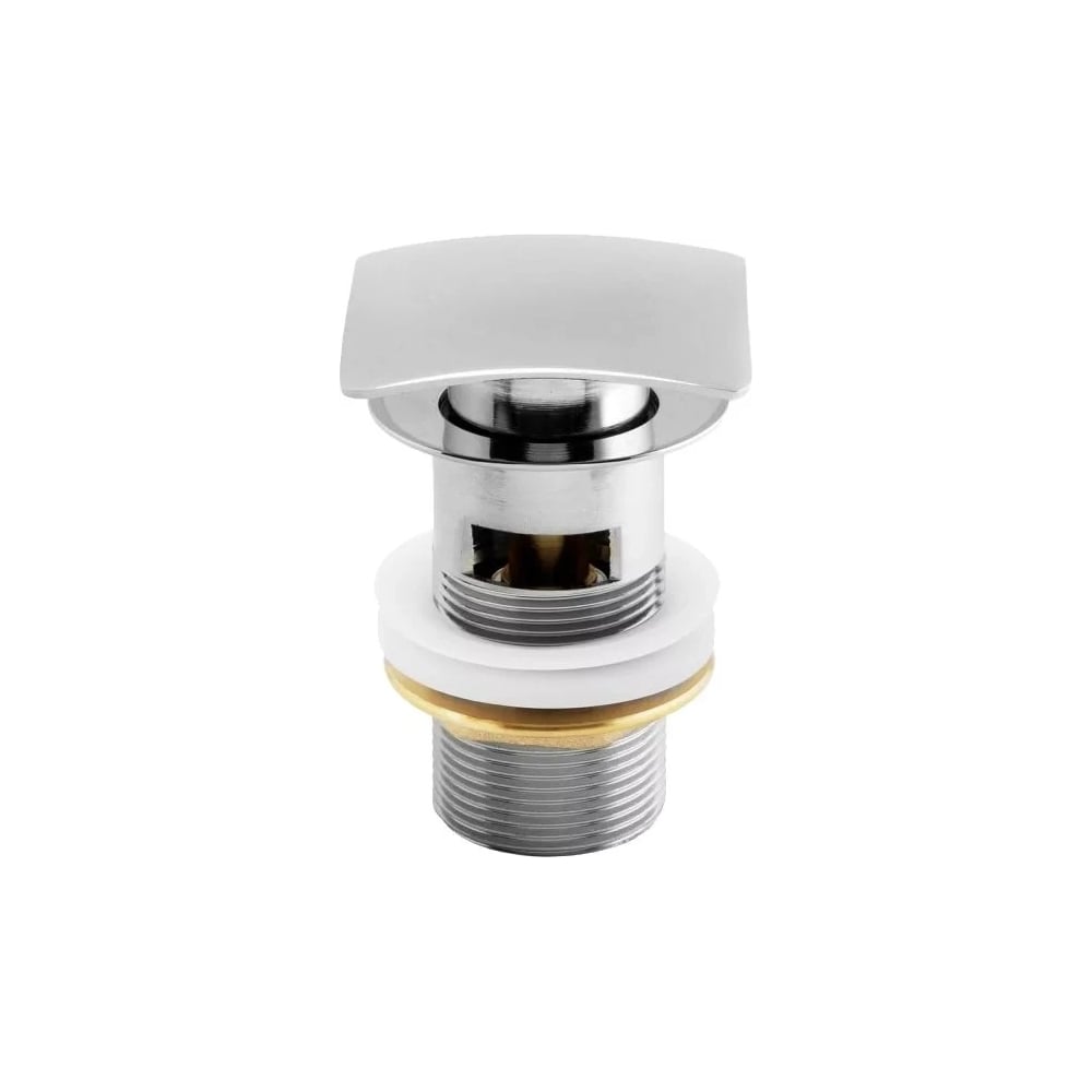 Изображение товара Донный клапан ALLEN BRAU 5.21026-BN INFINITY Square 1 1/4 с переливом, сталь/латунь, браш.никель (367039) 00367039