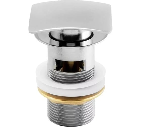 Изображение товара Донный клапан ALLEN BRAU 5.21026-BN INFINITY Square 1 1/4 с переливом, сталь/латунь, браш.никель (367039) 00367039