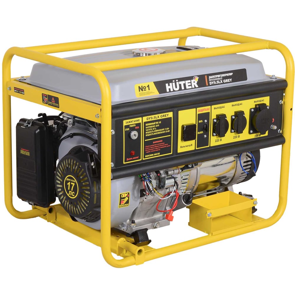 Изображение товара Электрогенератор Huter DY9,5LX с электростартером 8 кВт бензин