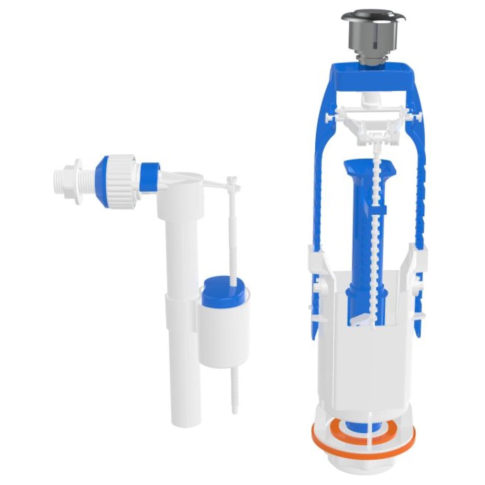 Изображение товара Сливная арматура для унитаза однорежимная боковая подводка AV Engineering AVE129691