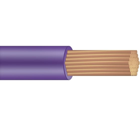Изображение товара Электропровод ПуГВ (ГОСТ) 1х0,5 фиолетовый 1000 м. бухта MW ПуГВ (ГОСТ) 1х0,5 фиолетовый-0,1