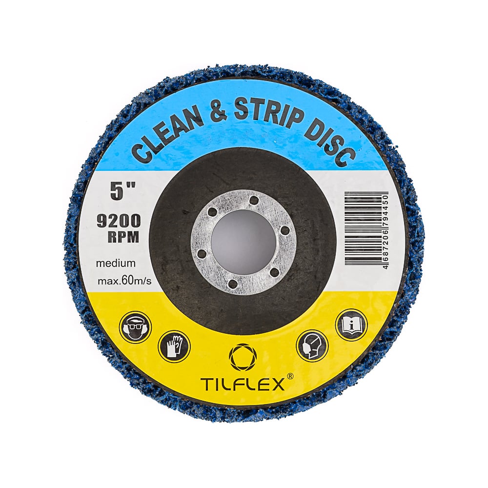 Изображение товара Зачистной коралловый диск на УШМ TILFLEX (Medium) Coral-Button Wheel (синий)125 мм (5 шт) TL43M/5