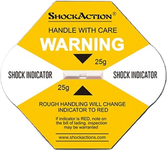 Изображение товара Индикатор удара AKS Technology ShockAction 25G, упаковка 10 шт. AKS-SA25G-10