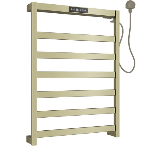 Изображение товара Полотенцесушитель электрический ALLEN BRAU 7.32000-GB REALITY нерж.сталь 304, пульт, 642х472мм, браш.зол (355019) 00355019