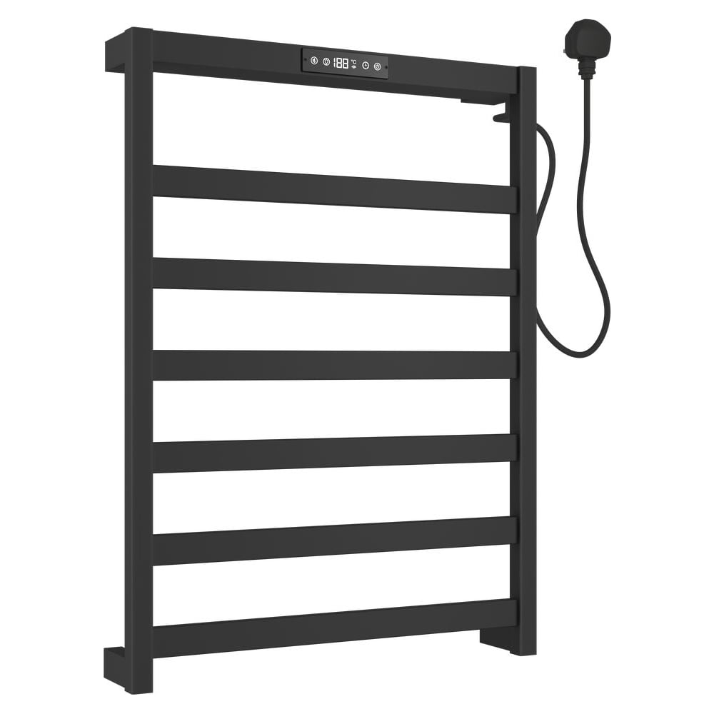 Изображение товара Полотенцесушитель электрический ALLEN BRAU 7.32000-31 REALITY нерж.сталь 304, пульт, 642х472мм, черн.мат (355017) 00355017