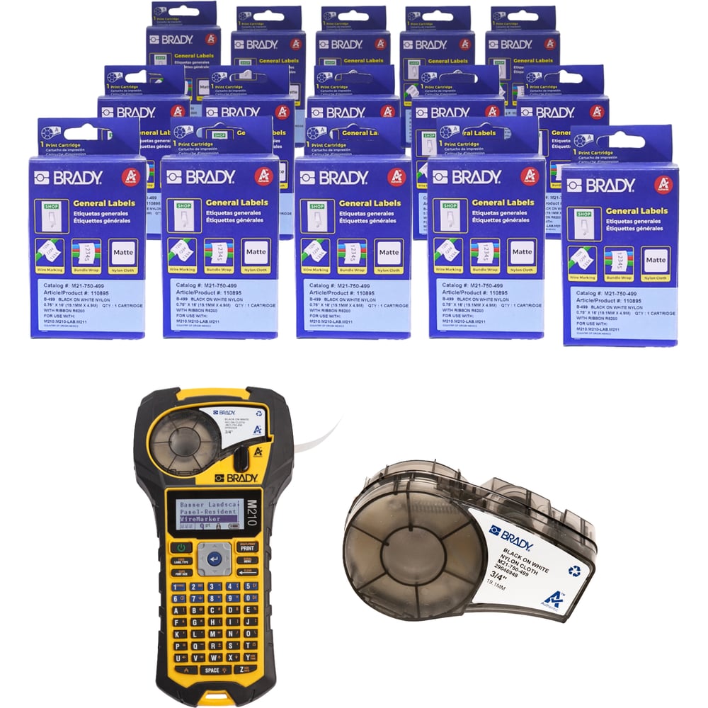 Изображение товара Набор картриджей BRADY M21-750-499 15 шт. для термотрансферной печати на нейлоне