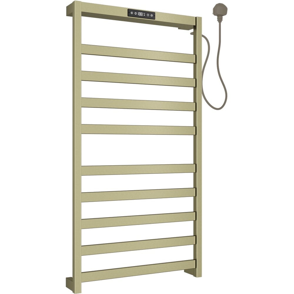 Изображение товара Полотенцесушитель электрический ALLEN BRAU 7.32001-GB REALITY нерж.сталь 304, пульт, 900х472мм, браш.зол (355023) 00355023