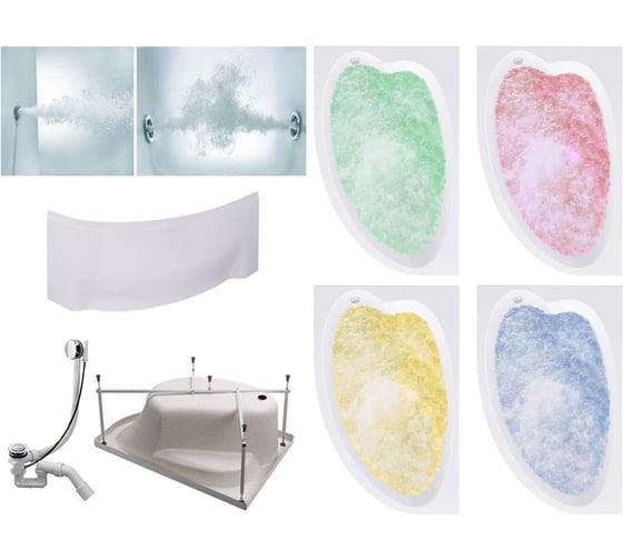 Изображение товара Комплект Акриловая ванна TIMO IVA1610L 160_100_70+Каркас + Слив-перелив+Гидромассаж 6 форсунок+Гидромассаж спины 3 форсунки+Хромотерапия+Фронтальная панель IVA1610L-KTIVA16-SPV1505-T-CM-T-BM-T-CT-FPIVA16L