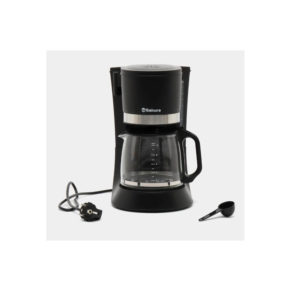 Изображение товара Кофеварка капельная SAKURA SA-6117BK 1.2л, черный РТ-00069188