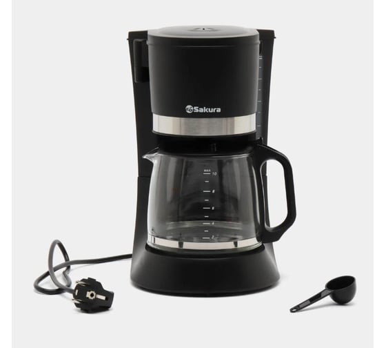 Изображение товара Кофеварка капельная SAKURA SA-6117BK 1.2л, черный РТ-00069188
