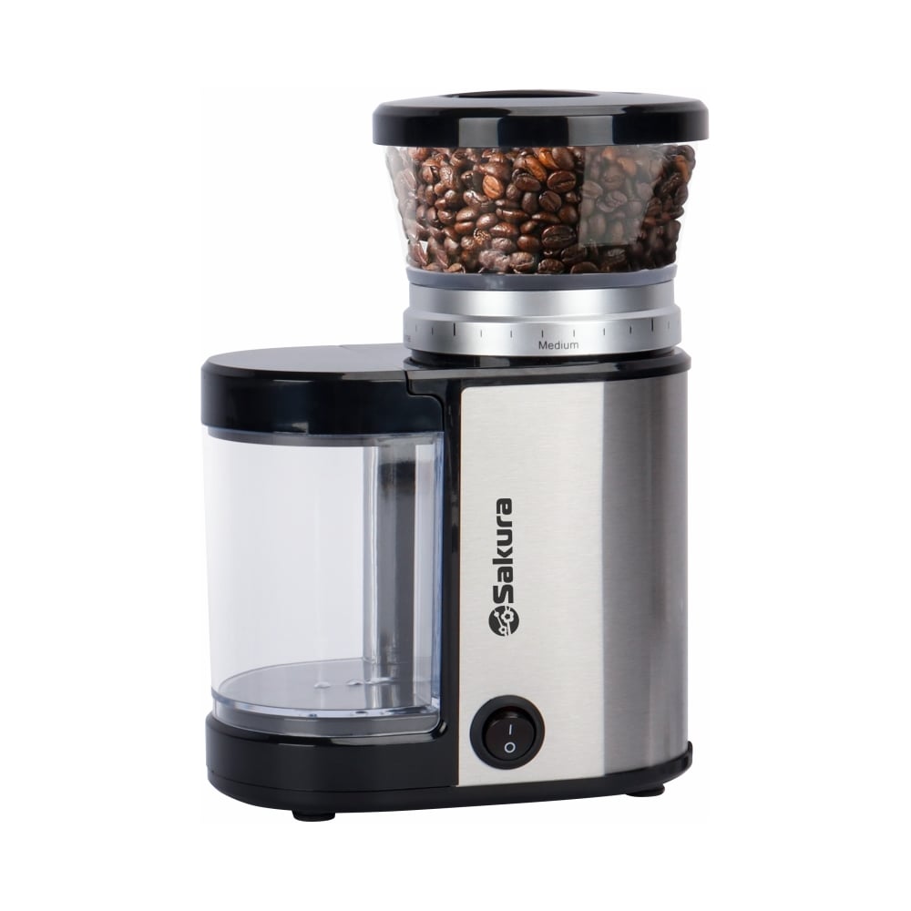 Изображение товара Кофемолка SAKURA SA-6154S 150Вт жернова серебристая