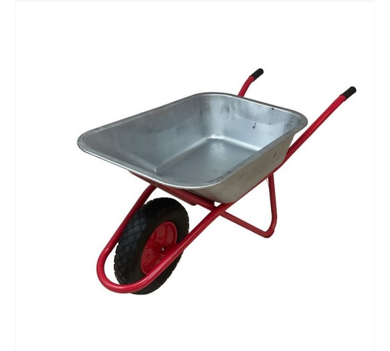 Изображение товара Тачка строительная SAMGRUPP одноколесная, на пневматическом колесе, 390 мм, 110 л SAMC-078011001