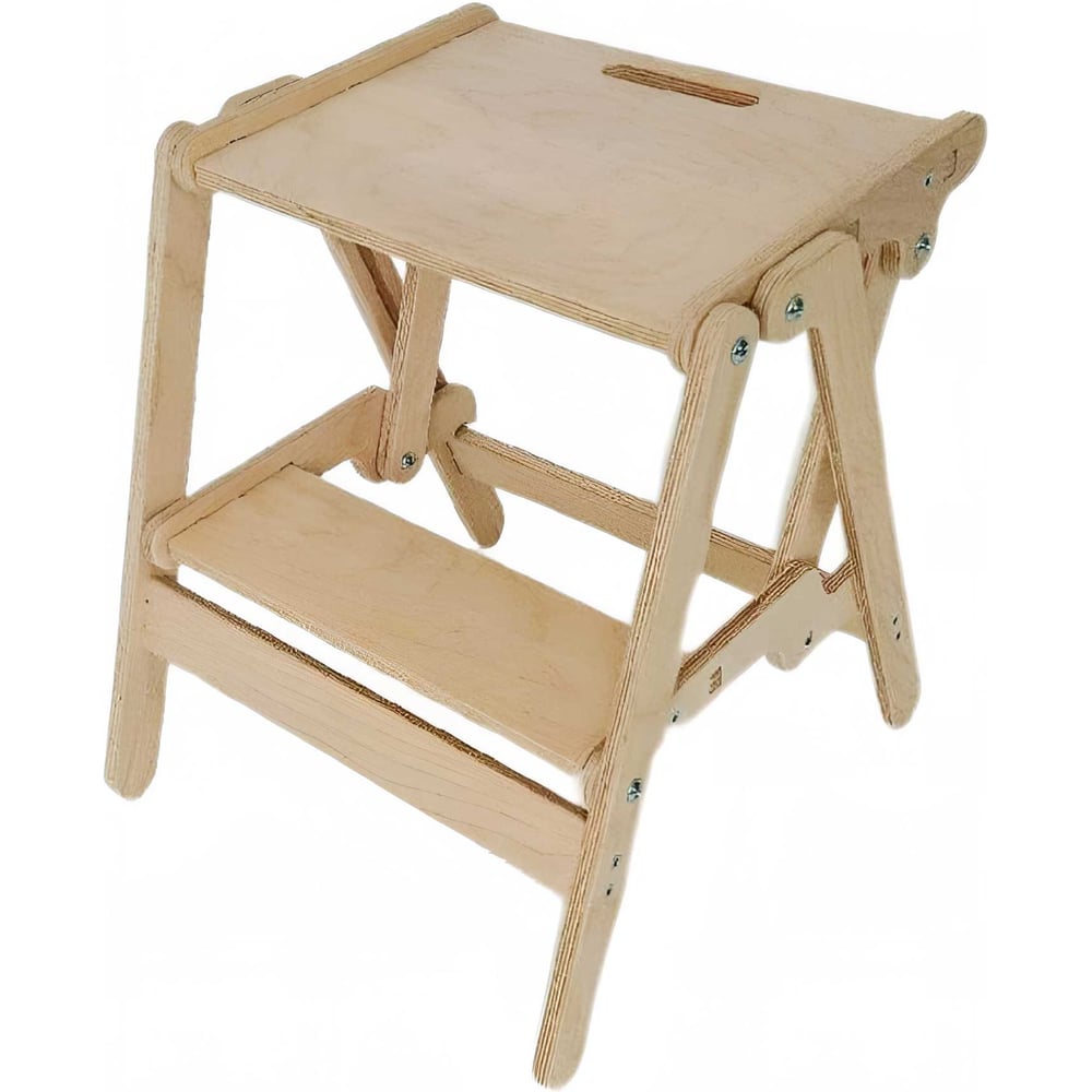 Изображение товара Складная деревянная стремянка ООО ПКФ Сварком 2 ступени телескопическая