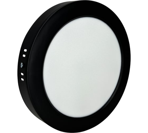 Изображение товара Светильник светодиодный накладной круг 20W 4000K 1600Lm D230мм черный пластик truEnergy 10117