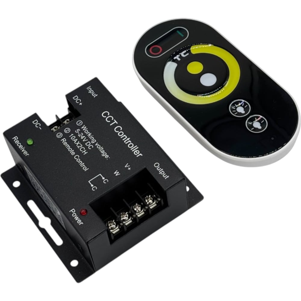Изображение товара Контроллер для светодиодной ленты CCT с сенсорным пультом 12V/24V 20A truEnergy 22010