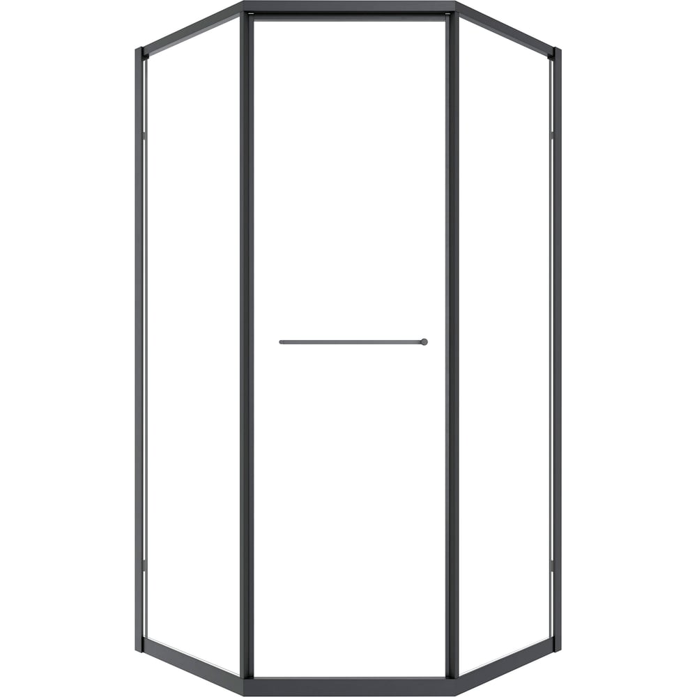 Изображение товара Душевой угол Timo TTSS-100/03C-8R, раздвиж 1000_1000_2000, проф черный, стекло проз 8 мм T35R