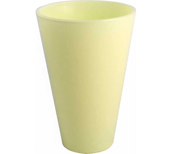 Изображение товара Кашпо ЭЛЕТЕХ прозрачное, круглое, лайм, Ø 140×h 210 мм 4840159105