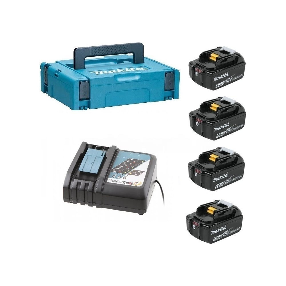 Изображение товара Набор аккумуляторных инструментов Makita PSK MKP1RG184 с батареями и кейсом MAKPAC