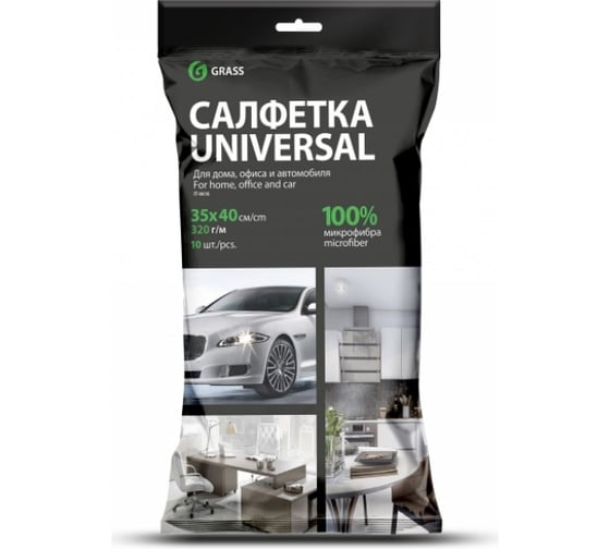Изображение товара Салфетка Grass микрофибра 320 г/м 35х40, 10 шт. УПАК IT-0616