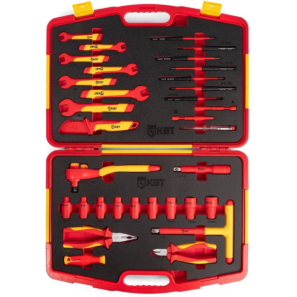 Изображение товара Профессиональный набор диэлектрического инструмента КВТ НИИ-04 серия ПРОФИ