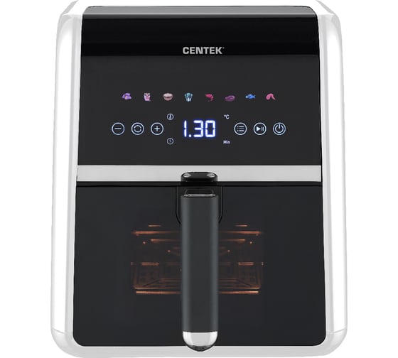 Изображение товара Аэрогриль Centek (светло-бежевый) 5л 1500Вт, сенсорное управление, 8 программ, обдув 360 CT-3188