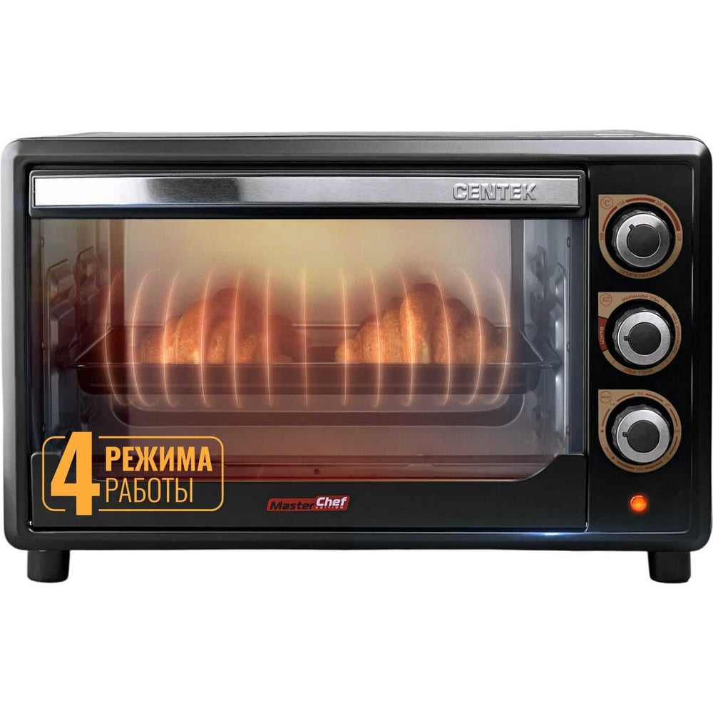 Изображение товара Жарочный шкаф Centek черный 36л воздушная конвекция 5 режимов CT-1530-36