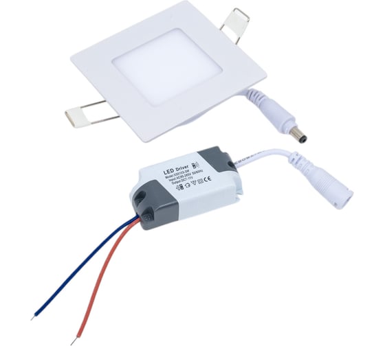 Изображение товара Светильник Nord-Yada LED panel 3W 220V 4200K (квадратная панель 75х75мм) 170lm 905929