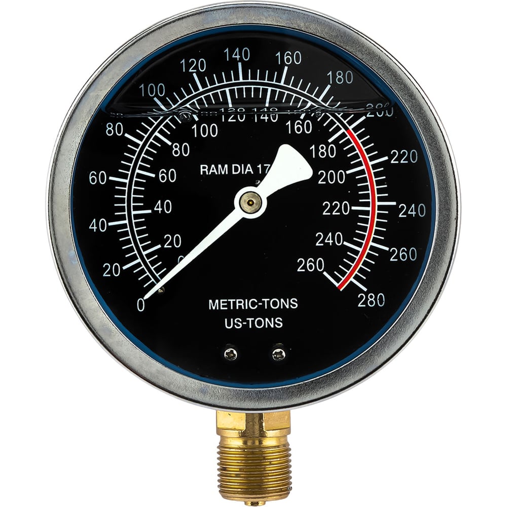 Изображение товара Манометр Rockforce для гидравлических прессов 200т RF-0500-9-M
