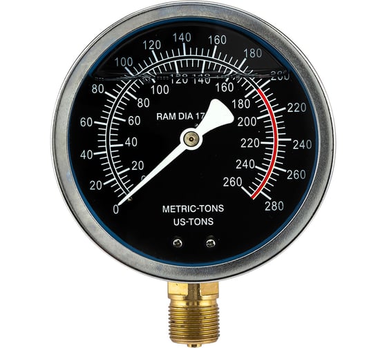 Изображение товара Манометр Rockforceдля пресса гидравлического 200т RF-0500-9-M(62020)