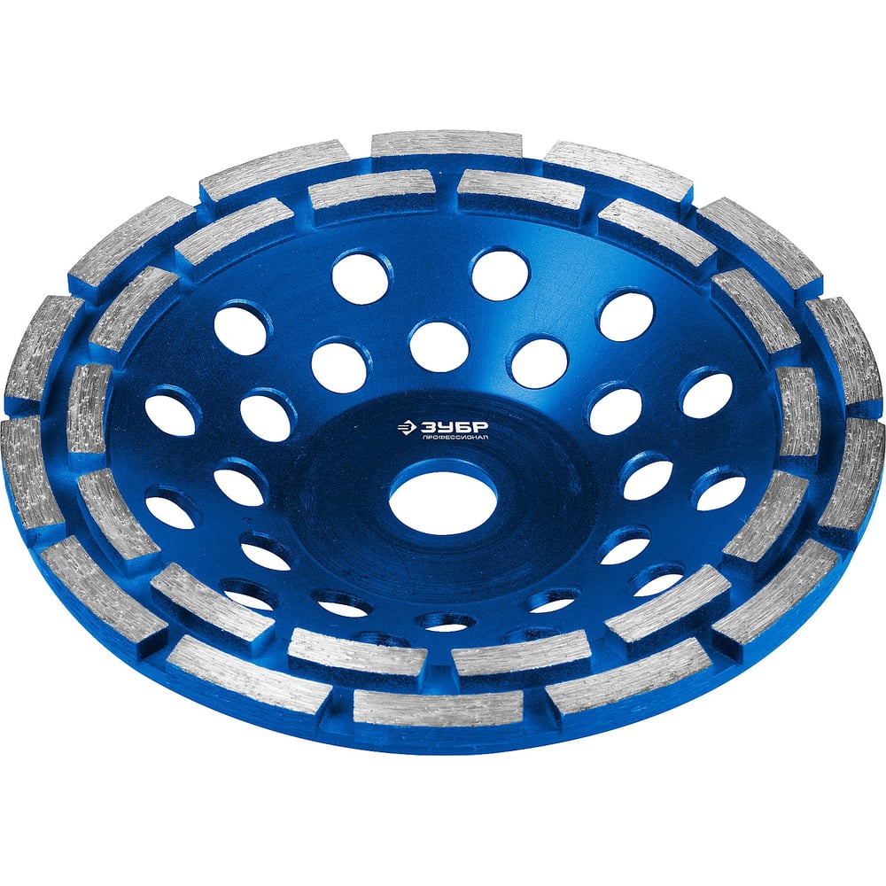 Изображение товара Двухрядная алмазная шлифовальная чашка ЗУБР 180 мм профессиональная
