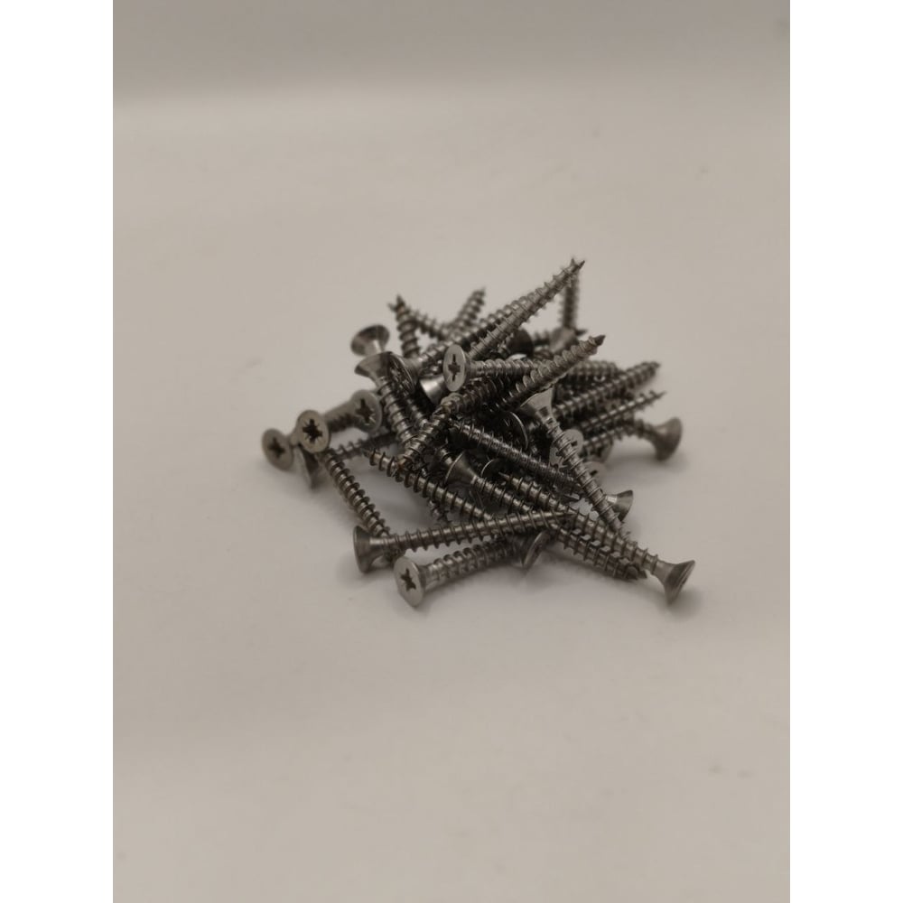 Изображение товара Шуруп крепстор 5х50 потайная головка крестообразный PZ2 нержавеющая сталь А2