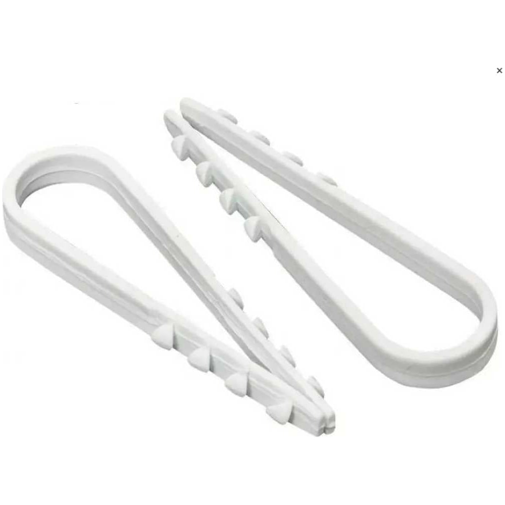 Изображение товара Дюбель-хомут Инсвартех ДХ 11-18 белый комплект 200 шт