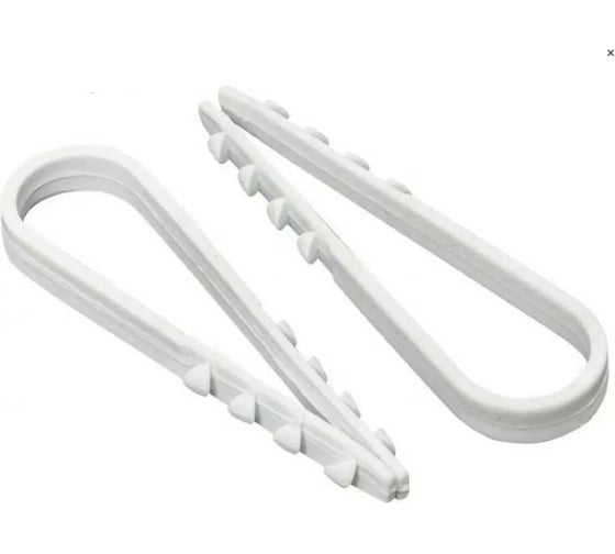 Изображение товара Дюбель-хомут Инсвартех ДХ 11-18 белый круглый, комплект 200 шт. (2 уп.х100 шт.) IST0453